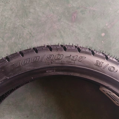 100/90-17 17 Inch Tubeless Motorcycle Tyre with Rubber Content and 6pr/8pr Ply Rating