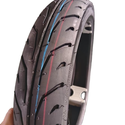 80/90-14 Tubeless Motorcycle Tire with Certificate and Black Color Natrual Rubber