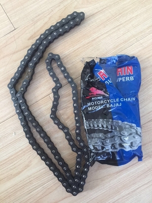 428-112L BAJAJ Motorcycle Spare Parts Chain with Black Finish 112L Piece Included