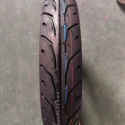 80/90-14 Tubeless Motorcycle Tire with Certificate and Black Color Natrual Rubber