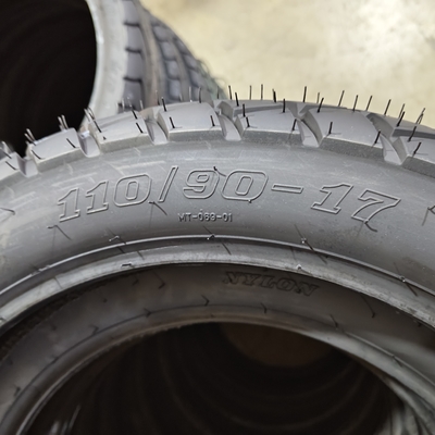 Nature Rubber Steel Nylon Motorcycle Tyre 110/90-17 Tubeless Tires 6pr/8pr Ply Rating