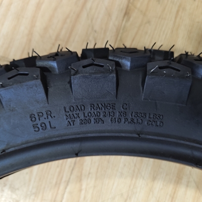 Raw Material Nature Rubber Steel Nylon TT/TL Motorcycle Tire 4.10-18
