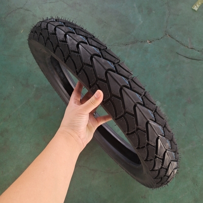 Black 350-18 Motorcycle Tire and Inner Tube with Loading Port in Qingdao