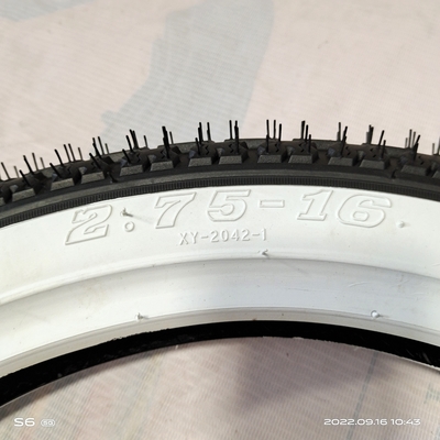 35%-55% Rubber Content White Wall Tyre 2.75-16 for European Market