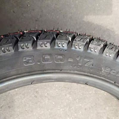 3.00-17 TT Tubeless Motorcycle Tires with Excellent Wear Resistance and Black Color