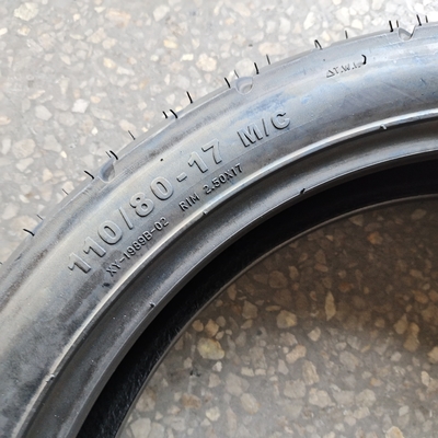 Super 110/80-17 Motorcycle Tire with 35%-55% Rubber Content and Resilient Casing