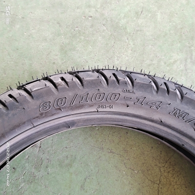 Aceeptable OEM Rubber Motorcycle Tire 80/100-14 for Tire Casing Guarantee