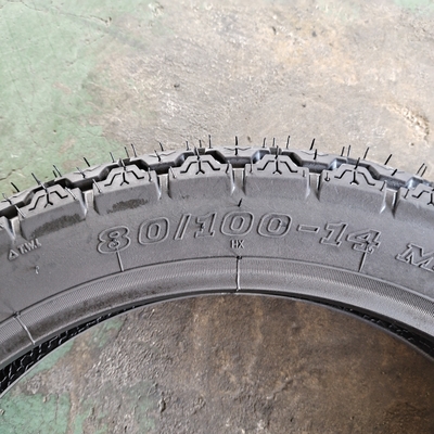 80/100-14 14 inch Tubeless Motorcycle Tyre Made of Natrual Rubber and Aceeptable OEM