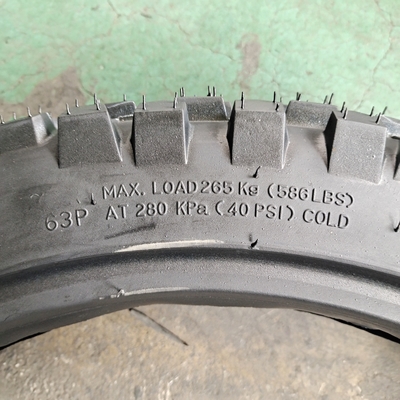 Black 4.10-18 8PR Tubeless Motorcycle Tire with 35%-55% Rubber Content in Qingdao