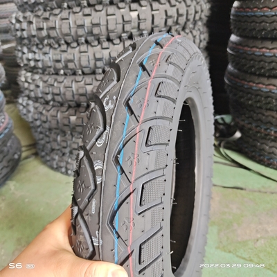 Motorcycle Tubeless Tyre 3.50-10 with Black Color and Natrual Rubber