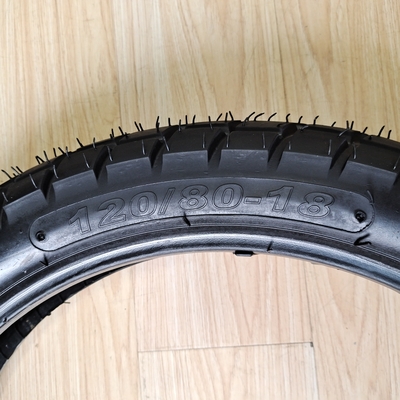 35%-55% Rubber Content 120/80-18 Motorcycle Wheels Tires Deep Design for Performance