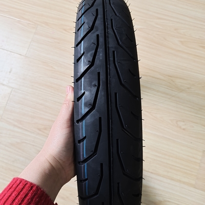 35%-55% Rubber Content 90/90-17 TL Motorcycle Tyre for ISO9001 Certification