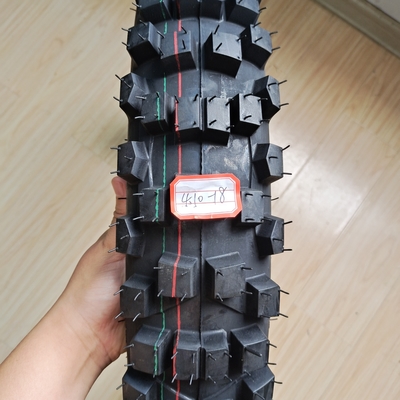 35%-55% Rubber Content Motorcycle Tire 4.10-18 OWN DOT ISO CCC SONCAP at Qingdao Port