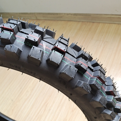 35%-55% Rubber Content Motorcycle Tire 4.10-18 OWN DOT ISO CCC SONCAP at Qingdao Port