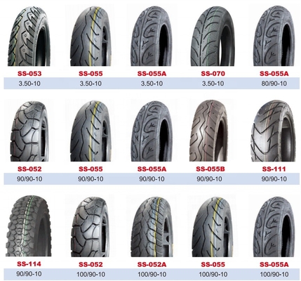10inch Motorcycle Tubeless Tire 3.50-10 6PR/8PR Load QTY/40'HQ 13000PCS for Heavy-Duty