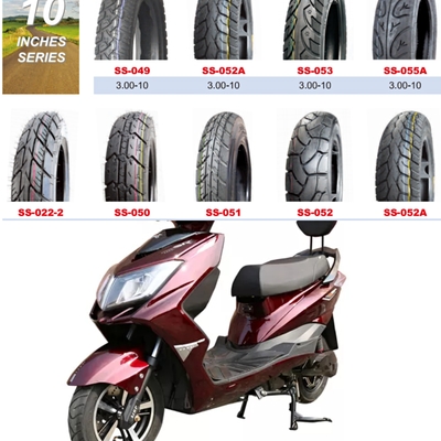 10inch Motorcycle Tubeless Tire 3.50-10 6PR/8PR Load QTY/40'HQ 13000PCS for Heavy-Duty