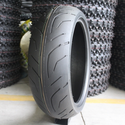 35%-45% Rubber Content 180/55/17 TL Motorcycle Tubeless Tyre for Qingdao Port Benefit
