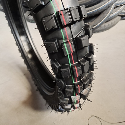 Great Performance Motorcycle Tyre 4.10-18 at Qingdao Port with 20000 KM Work Life