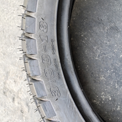 Rubber content 35%-55% 300*18 motorcycle tyre for motorcycle at Qingdao Port
