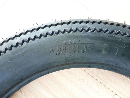 150km/h Speed Rate Sawtooth Pattern Motorcycle Tubeless Tire 4.00-19 for African Market
