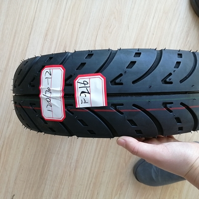 Motorcycle Tire 120/70-12 Tubeless with 35%-55% Rubber Content from Qingdao Port
