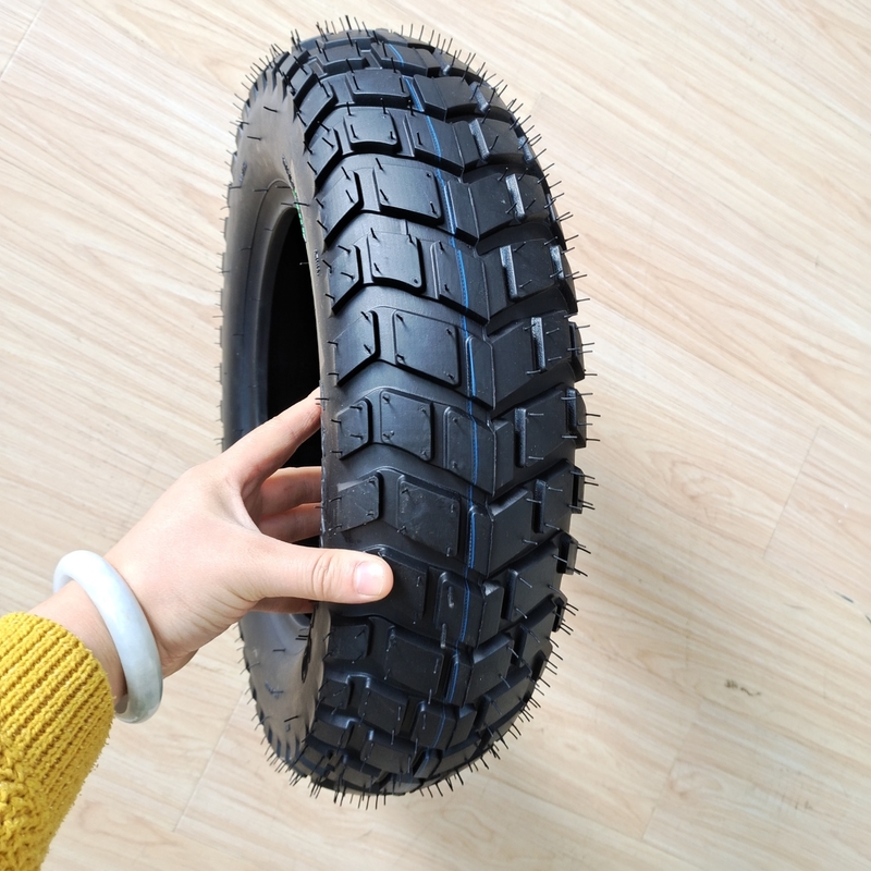 Superior 35%-55% Rubber Content 120/90-10 Motorcycle Tire for Qingdao Port Sale