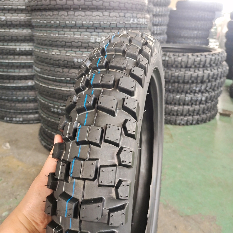 Black 4.10-18 8PR Tubeless Motorcycle Tire with 35%-55% Rubber Content in Qingdao