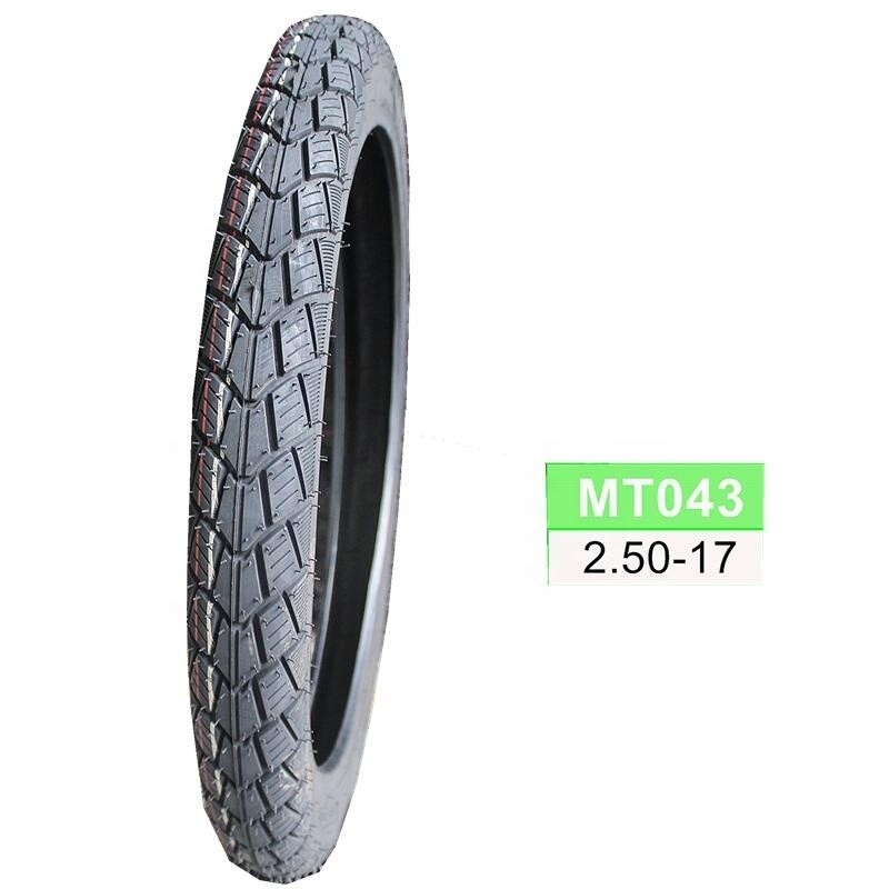 6PR/8PR Tubeless Motorcycle Tire 250x17 250 17 250-17 with 35%-55% Rubber Content