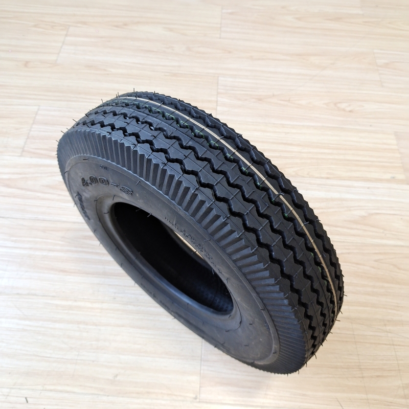 Black 4.00-8 Bajaj Three Wheeler Tire for Motorcycle Made of Nature Rubber Steel Nylon
