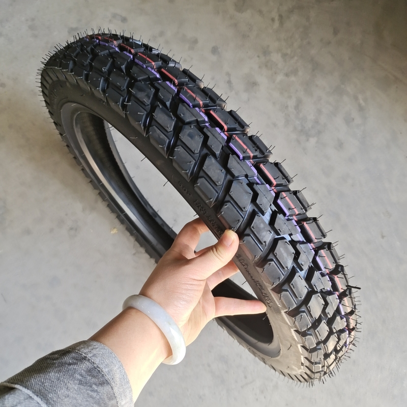 Black 3.00-17 Dirt Bike Motorcycle Tires with High Reliability in Qingdao