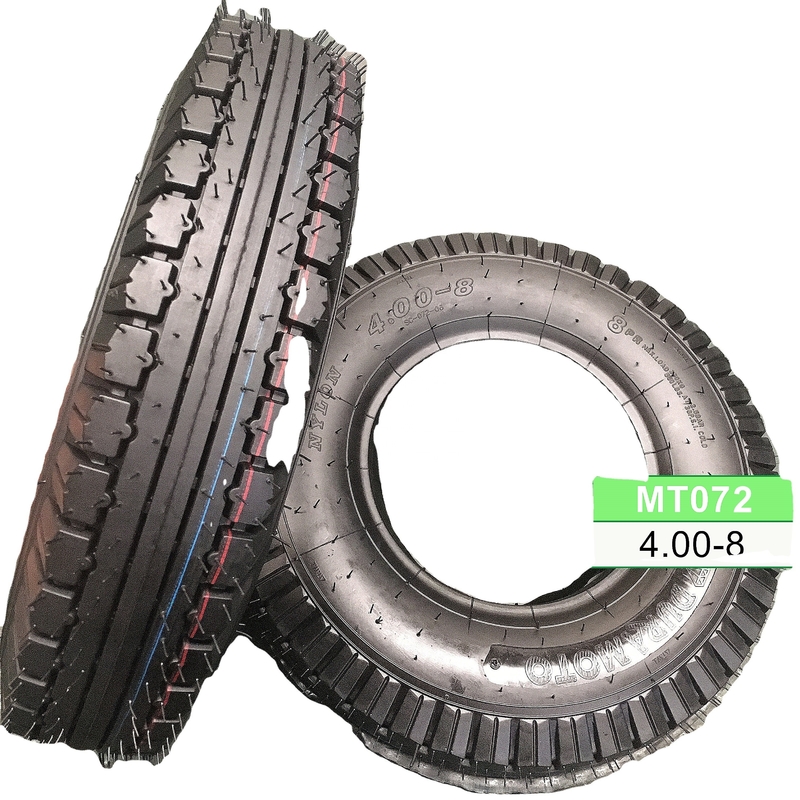 Durable 4.00-8 Motorcycle Tires for Scooter 6PR/8PR Ply Rating 35%-55% Rubber Content