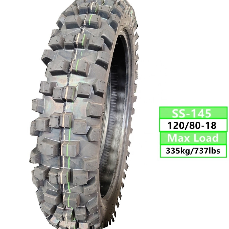 120/80-18 Motorcycle Tire with 35%-45% Rubber Content and TL 6.5KG