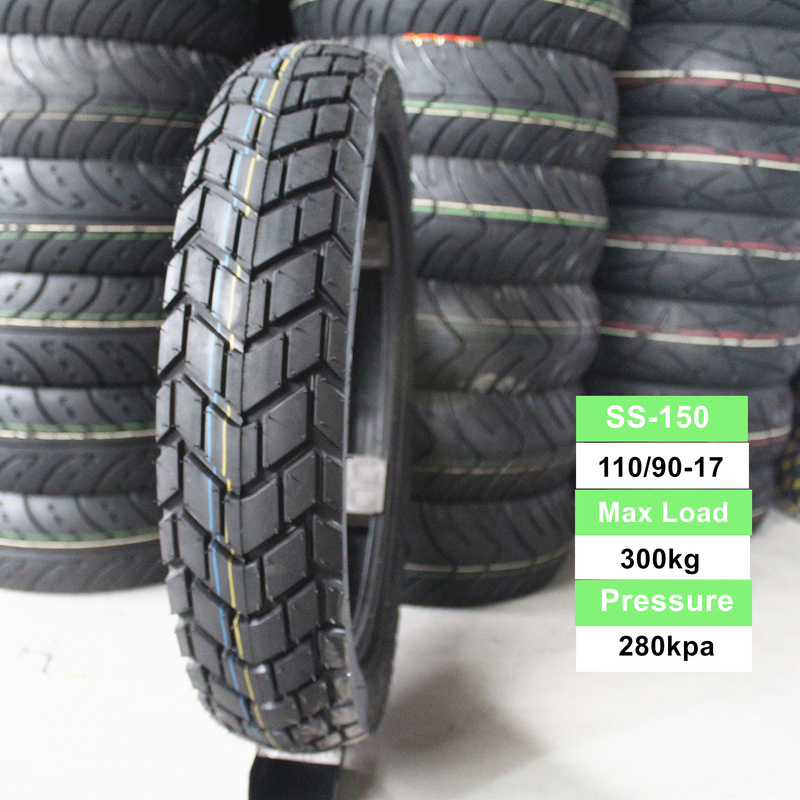 110/90-16 110/90-17 Motorcycle Tube and Tubeless Tyre Super with 35%-45% Rubber Content