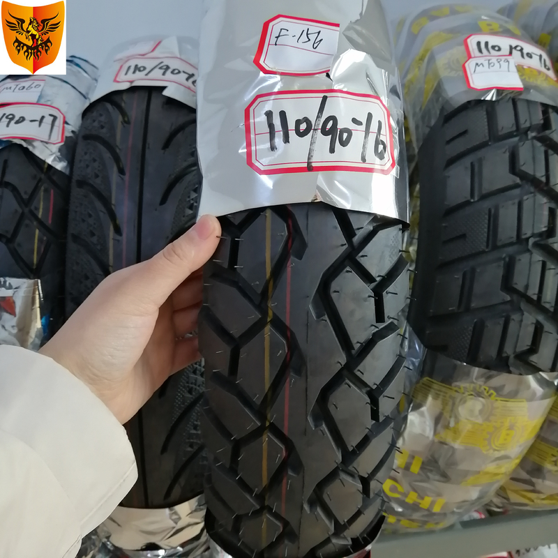 110/90-16 Motorcycle Tyre mrf 110 90 16 with 280kpa Air Pressure and 6PR/8PR Ply Rate