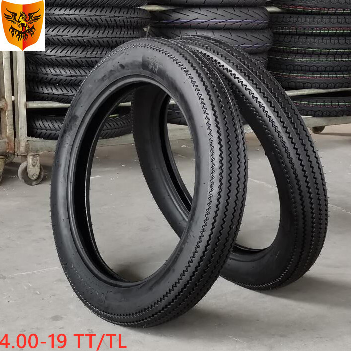 150km/h Speed Rate Sawtooth Pattern Motorcycle Tubeless Tire 4.00-19 for African Market