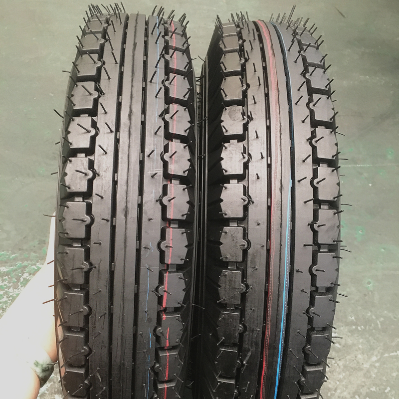 Tube Tire Design Radial Motorcycle Tire MRF Pattern 4.00-8 for Three Wheeler