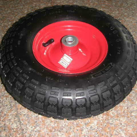 Black Pneumatic Garden Cart Wheels 3.50-8 4.00-8 for Smooth and Easy Movement